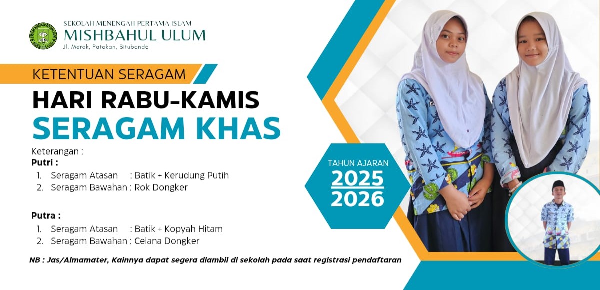 SERAGAM SMP ISLAM MISHBAHUL ULUM